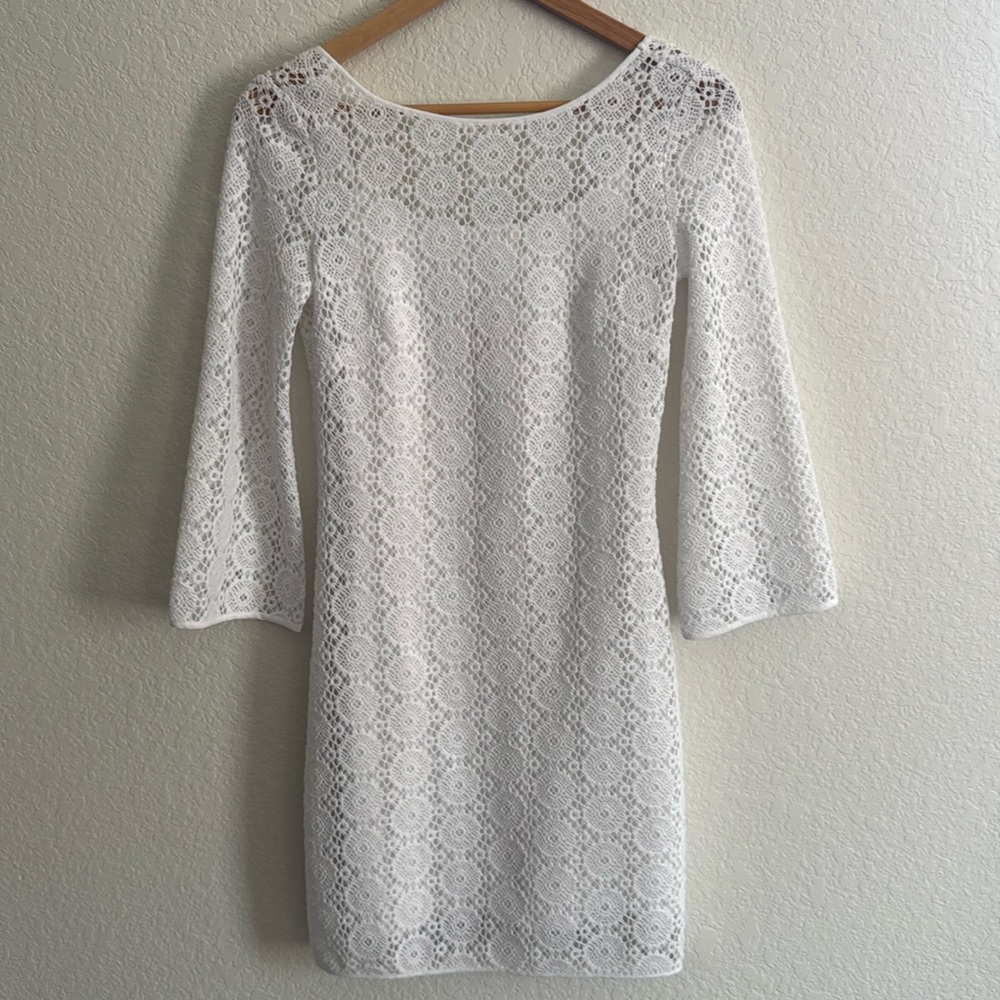 Lilli Pulitzer "Topanga" Lace White Tunic/Dress Size XS - Picture 2 of 14